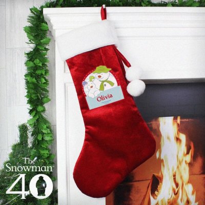 (image for) Personalised The Snowman and the Snowdog Luxury Stocking