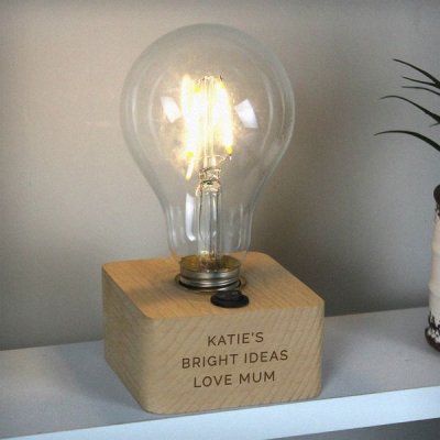 (image for) Personalised Message LED Bulb Table Lamp